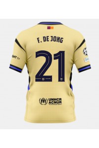 Fotbalové Dres Barcelona Frenkie de Jong #21 Venkovní Oblečení 2025-26 Krátký Rukáv